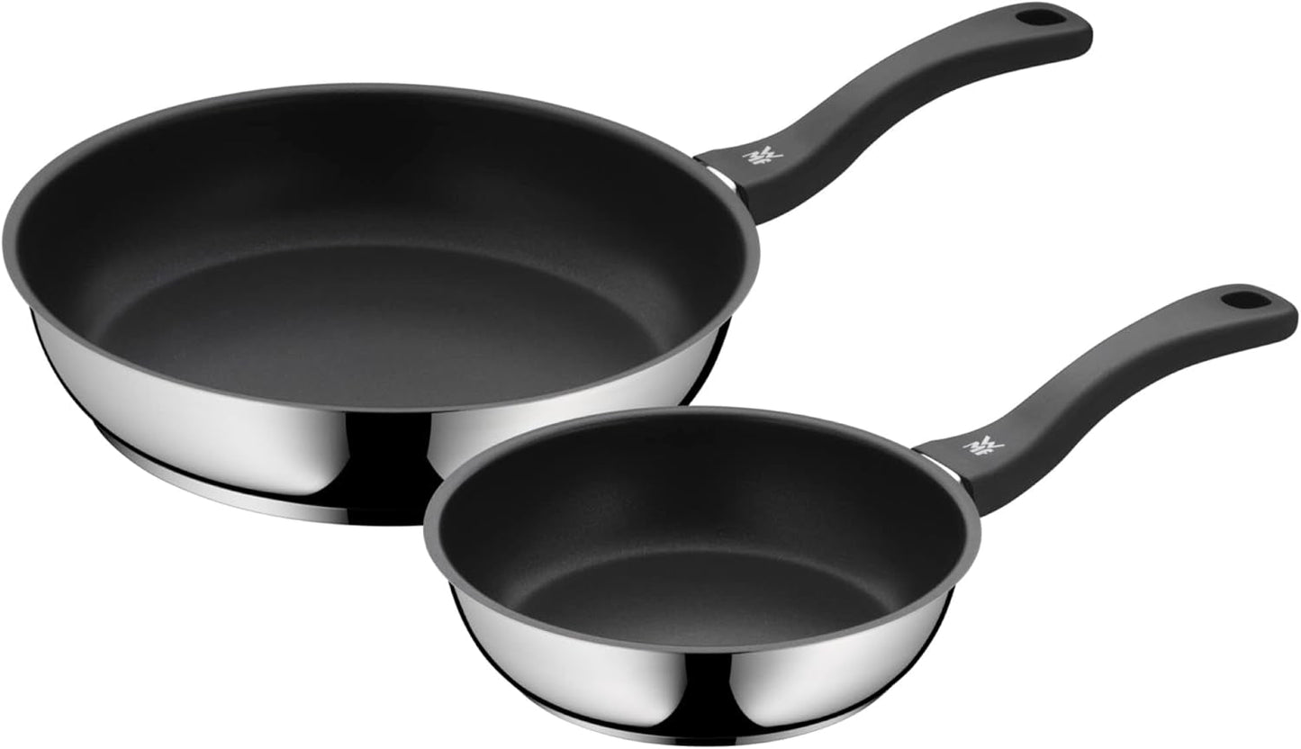 WMF Devil, inducción, acero inoxidable recubierto de Cromargan, mango de plástico Ollas y Sartenes Naty Shop 28 Cm + 2 Cm