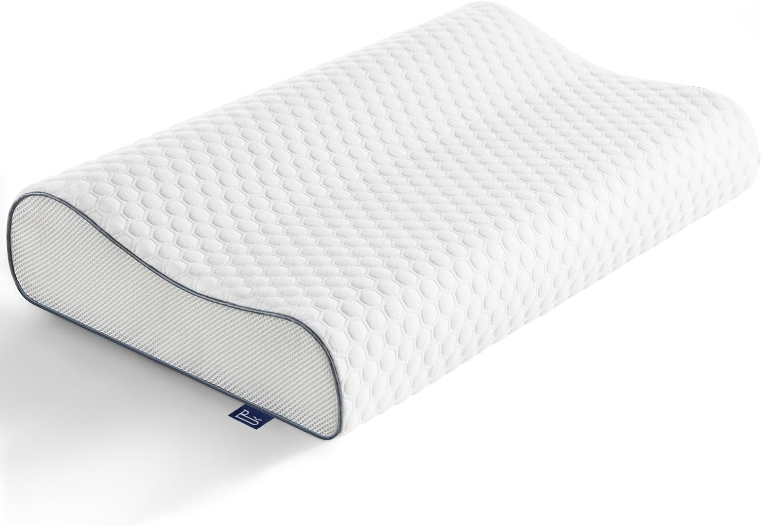 BedStory Almohada de Espuma viscoelástica, Almohada de Soporte para el Cuello Ajustable en Altura, Almohada ergonómica, Almohada para Dormir de Lado para Dormir boca arriba y boca abajo (60 x 36 x 12/10 cm)