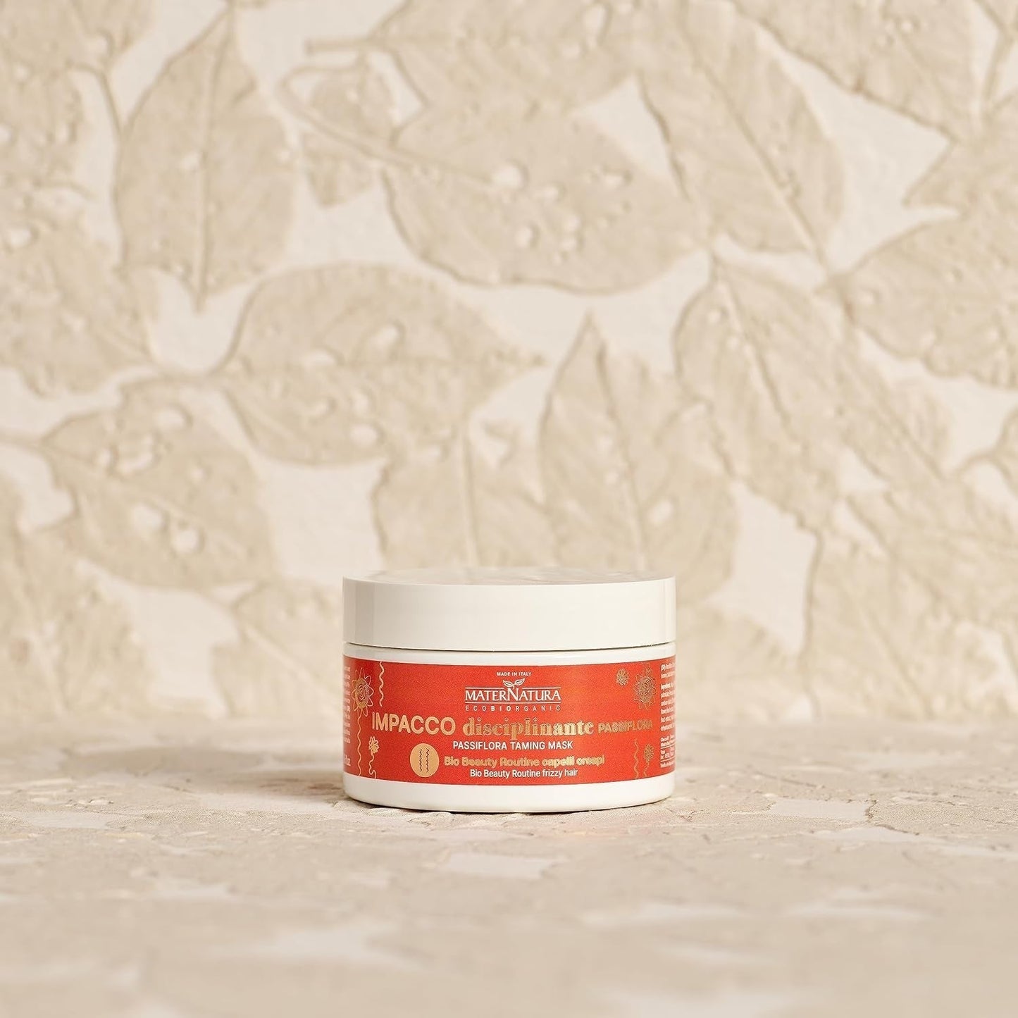 Maternatura Mascarilla Cabello Rizado con Flor de la Pasión, Reparación, Fuerza y Brillo para Rizos Perfectos, Rutina de Belleza Orgánica para Cabello Rizado, Made in Italy - 100ml Naty Shop Mascarilla Capilar