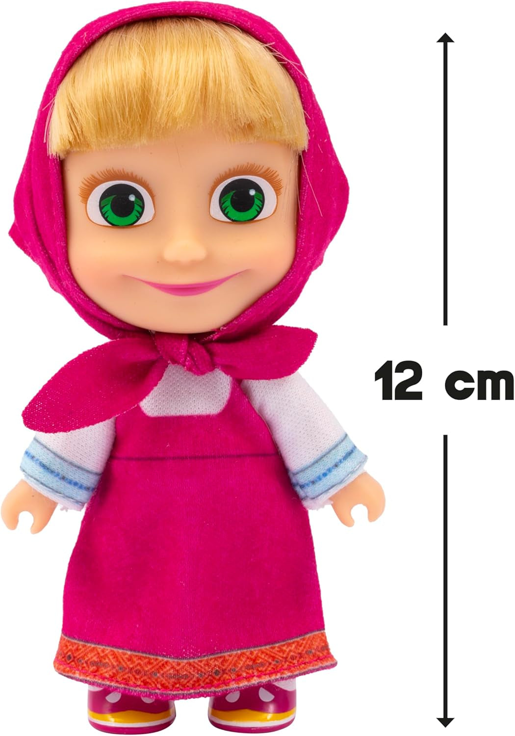 Masha y Michka Muñeca Masha de 12 cm y Peluche Bärka de 20 cm para niños a partir de 3 años MHA21