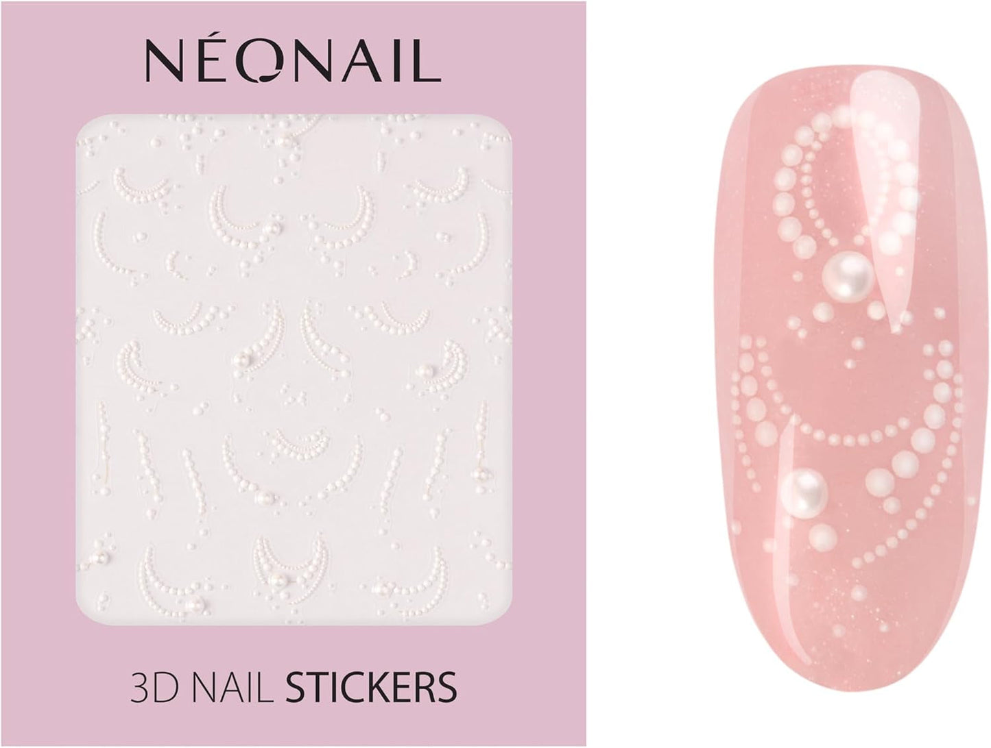 NÉONAIL Nagelstickers 3D - 61 Muster - Nail Charms - Nägel Selber Machen - Uñas - Nageldesign - Accesorios - Nailart - Nail Art Zubehör - Nagel Deko - Nagelschmuck - Dekoration Nageldesign - Weiß