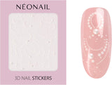 NÉONAIL Nagelstickers 3D - 61 Muster - Nail Charms - Nägel Selber Machen - Uñas - Nageldesign - Accesorios - Nailart - Nail Art Zubehör - Nagel Deko - Nagelschmuck - Dekoration Nageldesign - Weiß