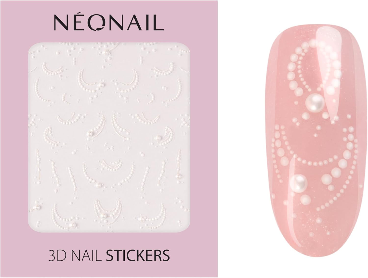 NÉONAIL Nagelstickers 3D - 61 Muster - Nail Charms - Nägel Selber Machen - Uñas - Nageldesign - Accesorios - Nailart - Nail Art Zubehör - Nagel Deko - Nagelschmuck - Dekoration Nageldesign - Weiß