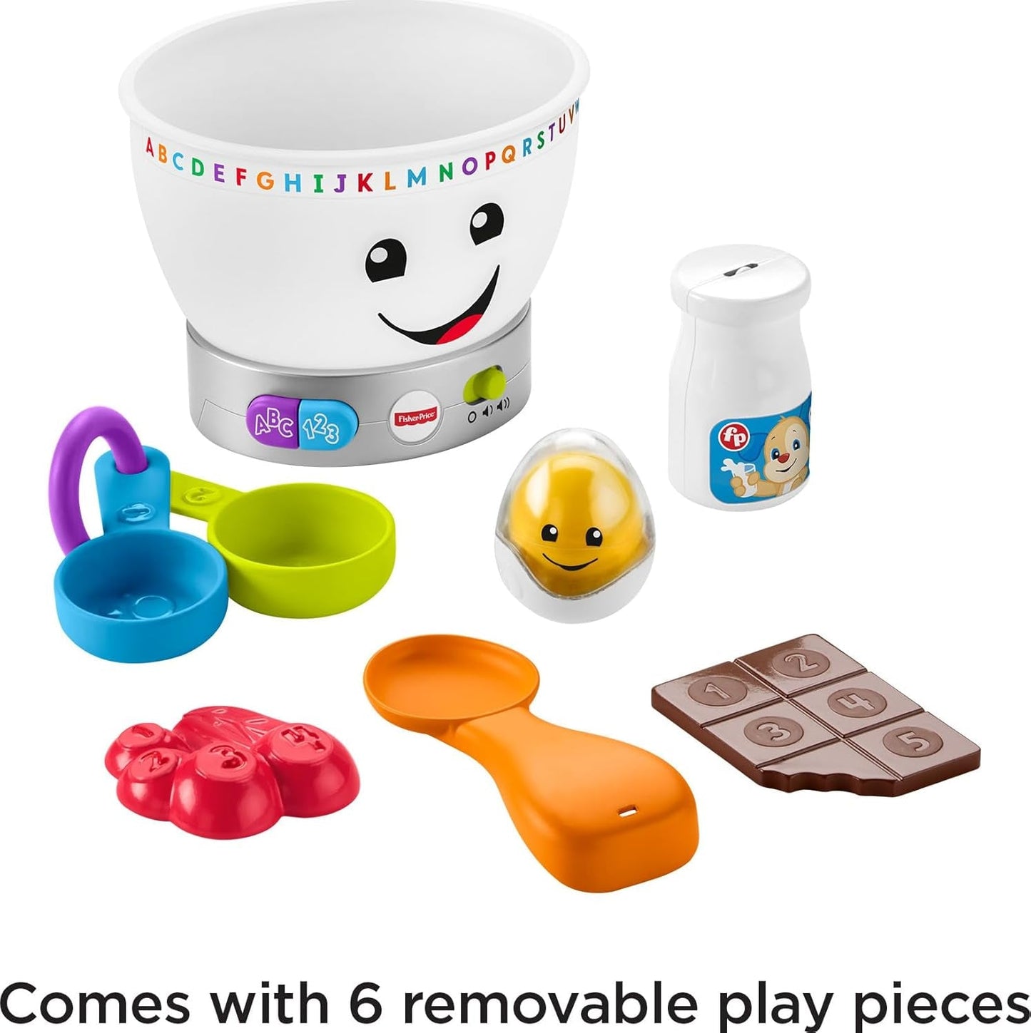 Fisher-Price Juguete Educativo para Bebés Laugh & Learn, Cuenco Mágico de Colores con Música y Luces para 6 Meses+, GJW20 Juguetes para Bebés Naty Shop