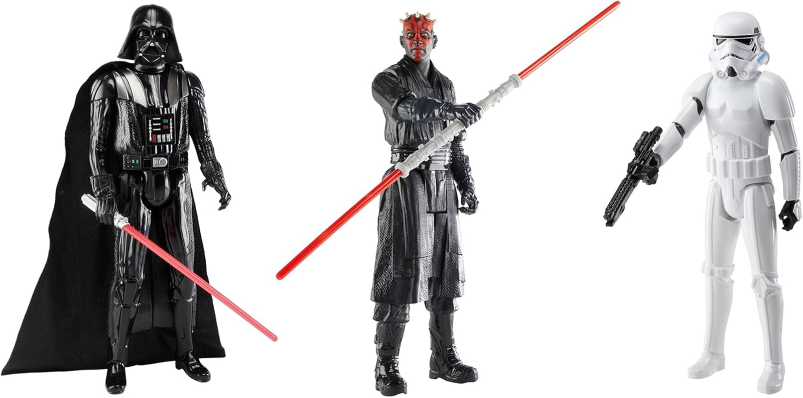 Juego de figuras de Encuentro con el Lado Oscuro de Star Wars (escala de 30 cm), paquete de 3 figuras de acción Naty Shop Título predeterminado