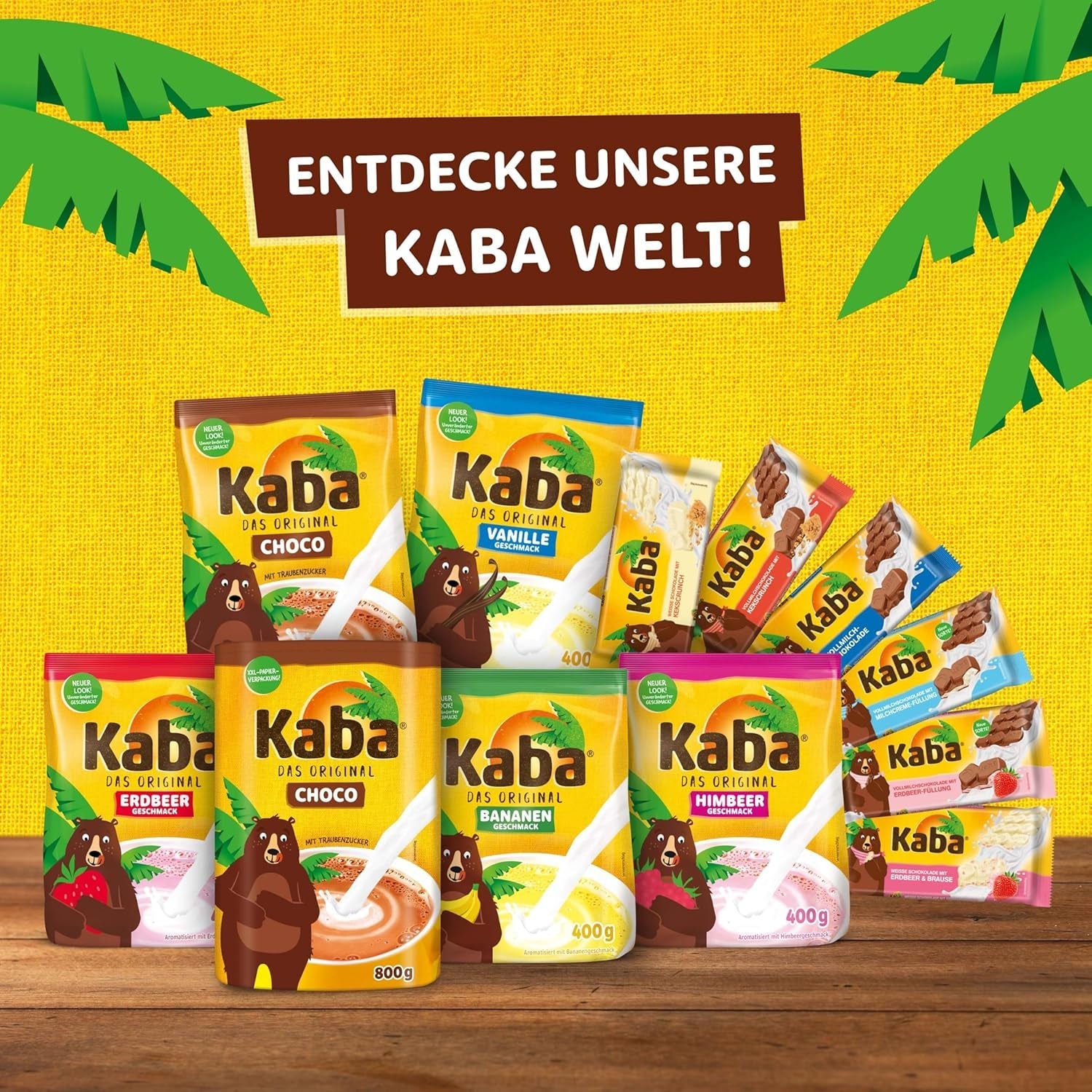 Kaba Chocolate Blanco con Sabor Fresa y Caramelos Efervescentes, Barra de Chocolate, Barrita 85g, Chocolate Blanco con Sabor Fresa y Caramelos Efervescentes con Sabor Original Kaba (Pack de 3)