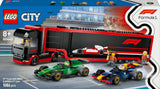 LEGO City F1 Transporter with RB20 & AMR24 F1 Racing Cars - Toy Car Transporter for Red Bull & Aston Martin Formula 1 Teams - Incl. 5 minifiguras: regalo para niños y niñas a partir de 8 años 60445 Juegos de construcción Besuche den LEGO-Store