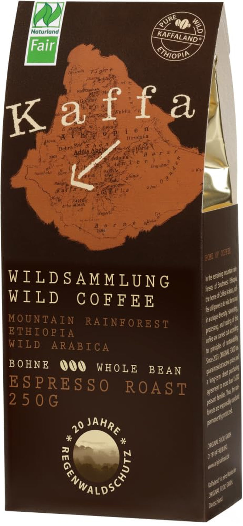Espresso orgánico tostado, en grano entero (6 x 250 g)