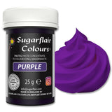 Sugarflair Colorante Alimentario para Pasta, Color Púrpura Pastel, Colorante Alimentario para Pasta, Fondant y Mazapán, Colores Concentrados Espectrales - 25g