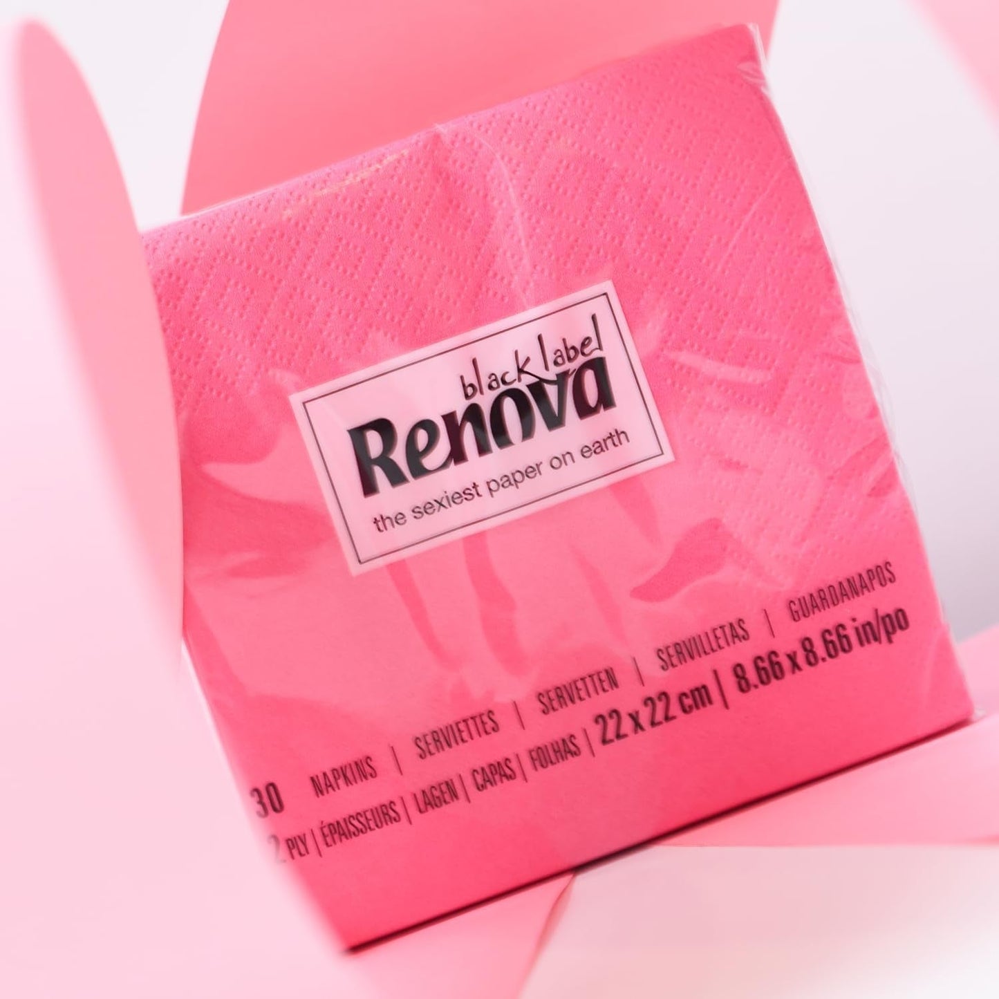 Servilletas de cóctel Renova, fucsia, 30 servilletas