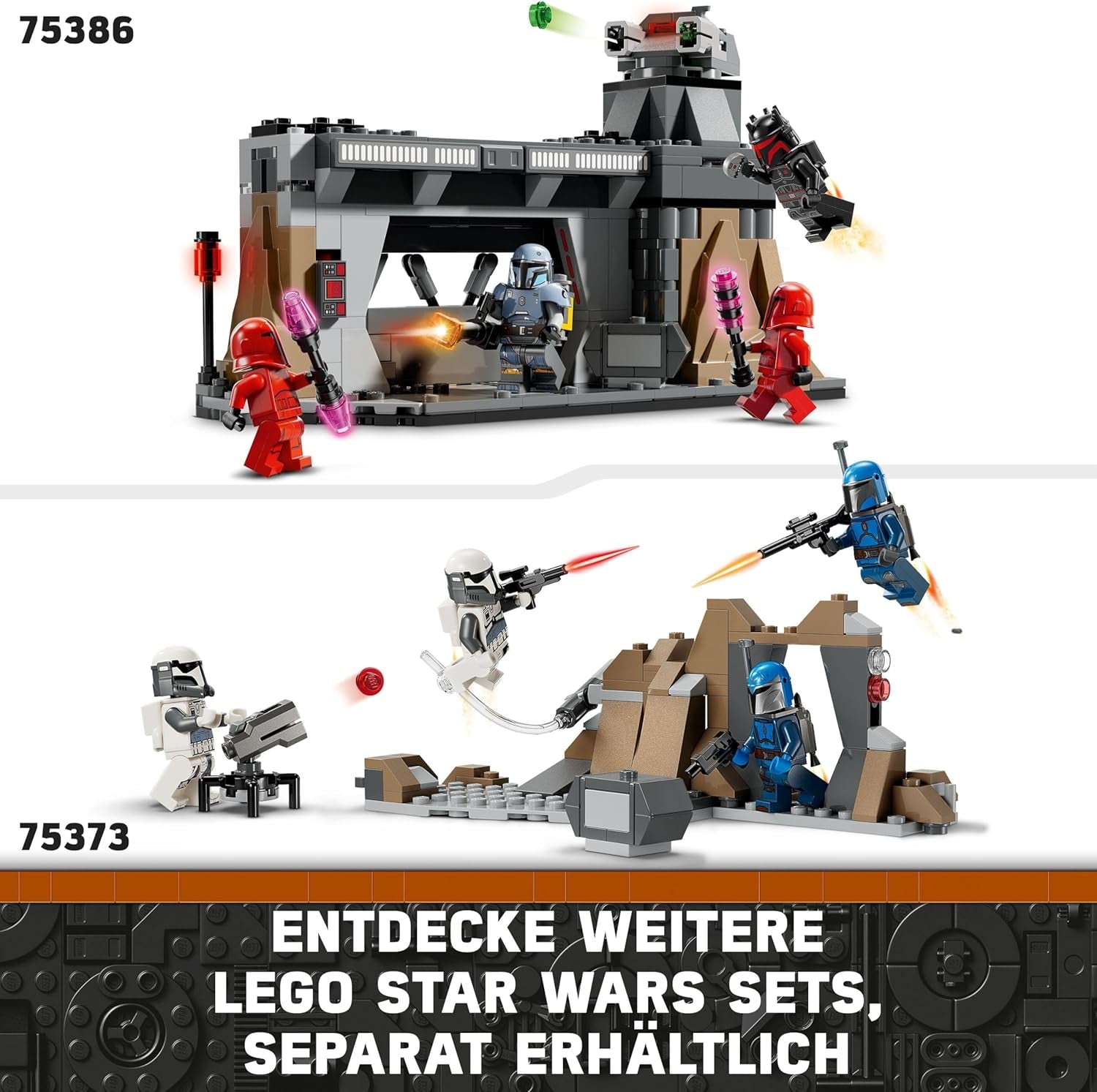 LEGO Star Wars: Emboscada mandaloriana en Mandalore Battle Pack, juguete de construcción de aventuras para niños, set de acción coleccionable, idea de regalo para niños y niñas 75373 Juegos de construcción Besuche den LEGO-Store