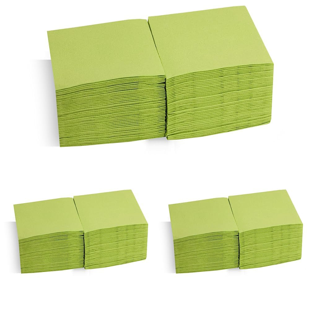 Saten Ser22104961 Cocktail, servilletas 20 X 20, 2 capas, pliegue 1/4, 100 servilletas, Punta-Punta, negro
