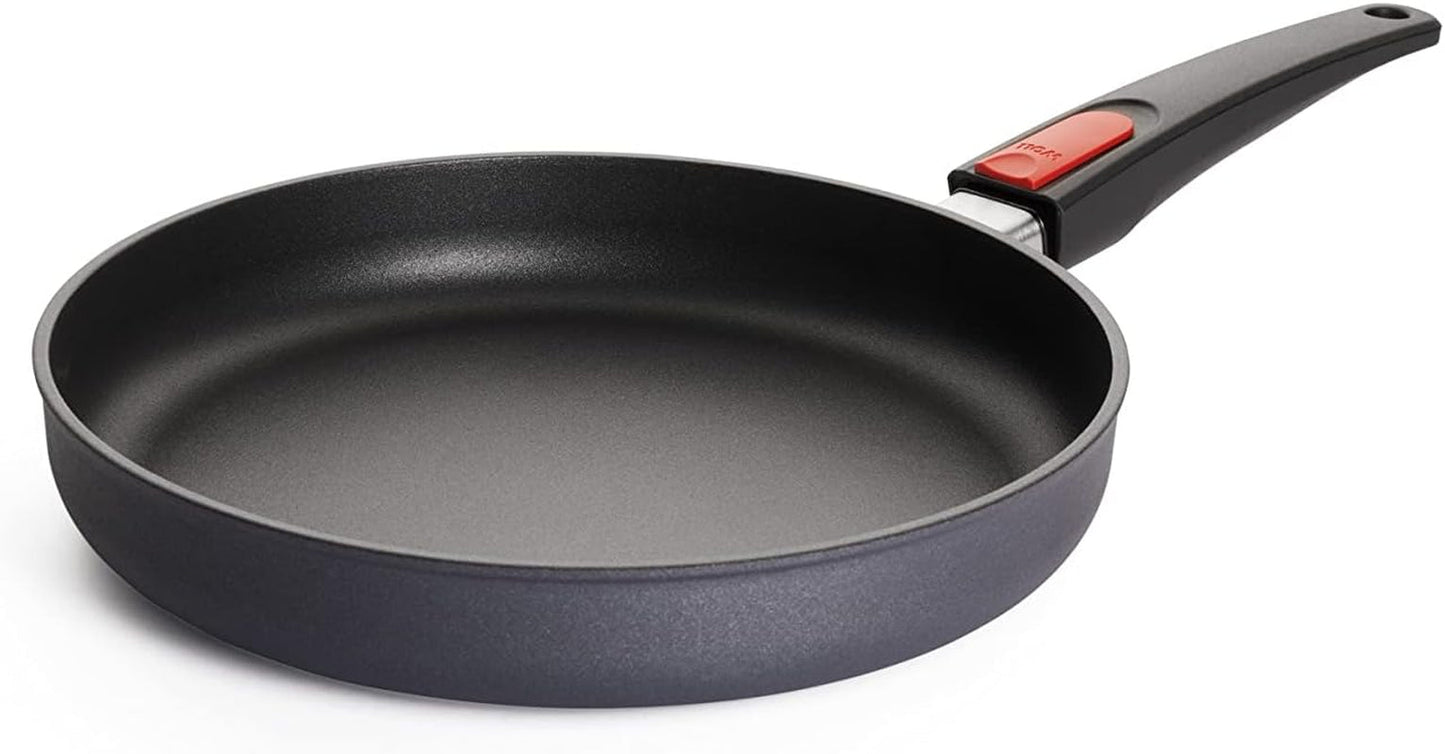 Sartén Plana Woll Diamond Lite - Inducción -, Ø 20 Cm, 5 Cm de altura, Con asa extraíble - Apta para todo tipo de fuegos, Aluminio fundido, Recubrimiento Antiadherente Naty Shop Ollas y Sartenes Ø 26 Cm