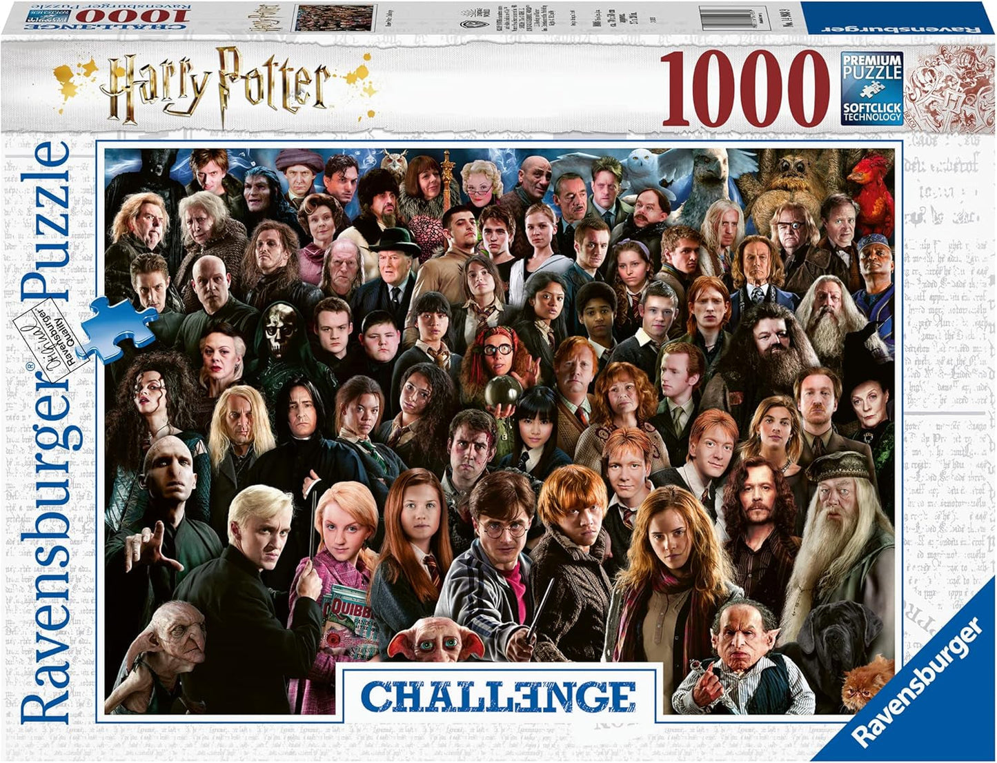 Ravensburger Harry Potter Puzzle de 1000 piezas 12000457 - Más de 70 personajes del mundo mágico de Hogwarts en un rompecabezas para adultos y niños mayores de 14 años Puzzle Naty Shop Versión anterior