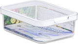 CARE + PROTECT Contenedor de alimentos inteligente, perfectamente apilable, organizador frigorífico, protege los alimentos de la humedad, mantiene los alimentos frescos por más tiempo, 2,15 L Naty Shop cajas de conservación de alimentos 1,2 L