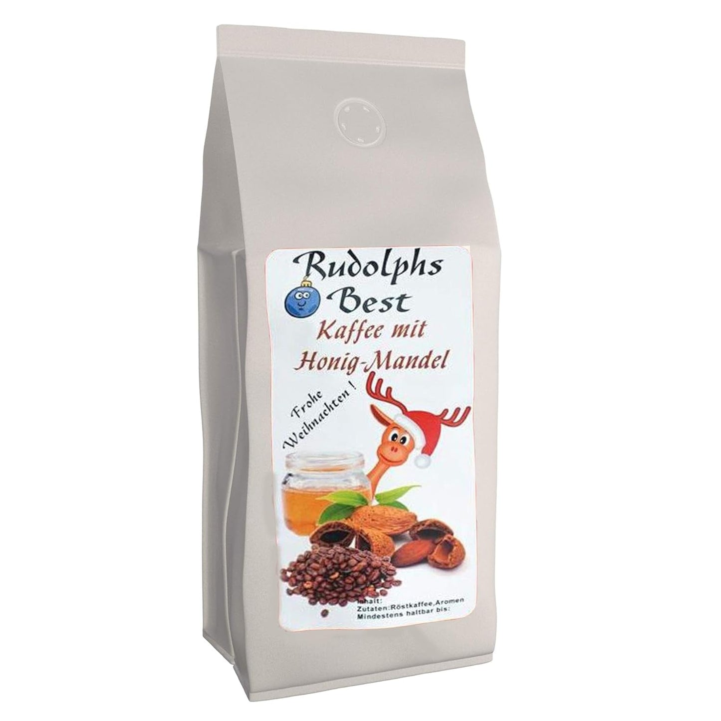 Café aromático "Rudolph's Best" Miel-Almendra 1000 granos enteros