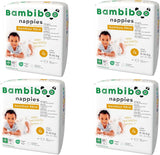 Bambiboo Mini Pañales Desechables Amigables con la Piel con Abertura Umbilical de Fibra de Bambú Suave - Pañales para Recién Nacidos - Pañales Desechables para Recién Nacidos - Protección de la Piel - Talla 2, 25 piezas