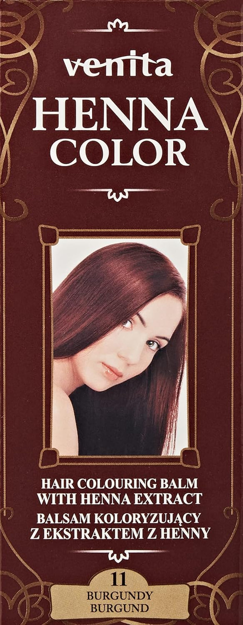 Henna Color 111 Acondicionador natural para cabello rubio Color de cabello Efecto colorante natural Henna Eco Tinte para el cabello Naty Shop Colores Burdeos 75 Ml (1 pack)