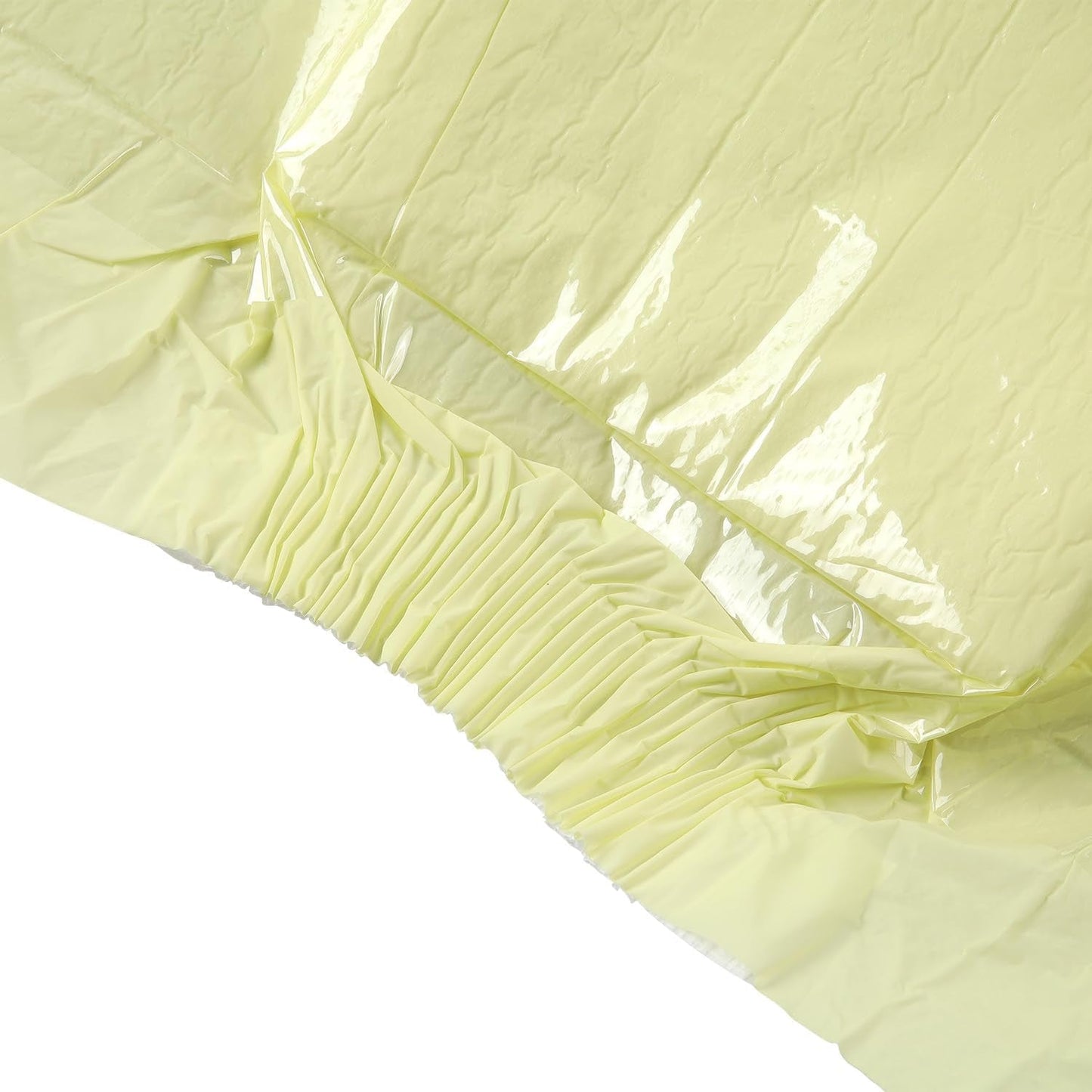 CutiePlusU Pañales para adultos, paquete de 10 bragas desechables para incontinencia con trabillas para mujeres y hombres, máxima absorbencia durante la noche - amarillo (tamaño mediano 71-96 cm)