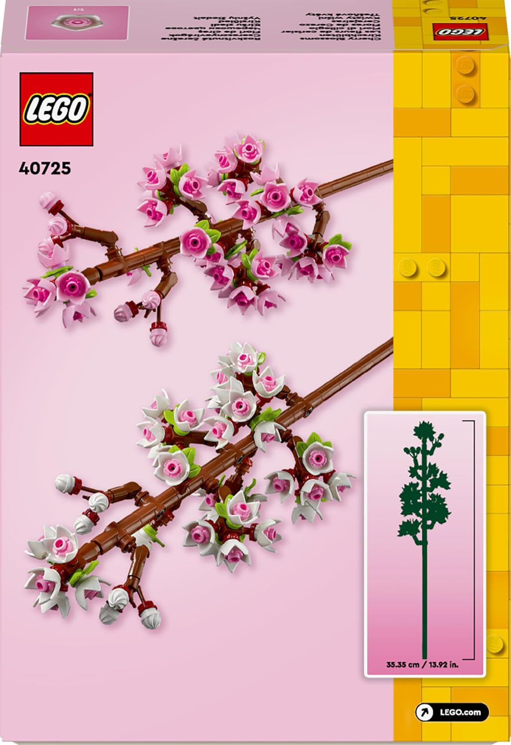 LEGO Botanicals Flores de cerezo - Flores artificiales para construir - Adornos de escritorio para niños - Ramo de flores para exhibir - Regalo para mujeres y hombres a partir de 8 años - Colección Botany 40725 Juegos de construcción Besuche den LEGO-Store