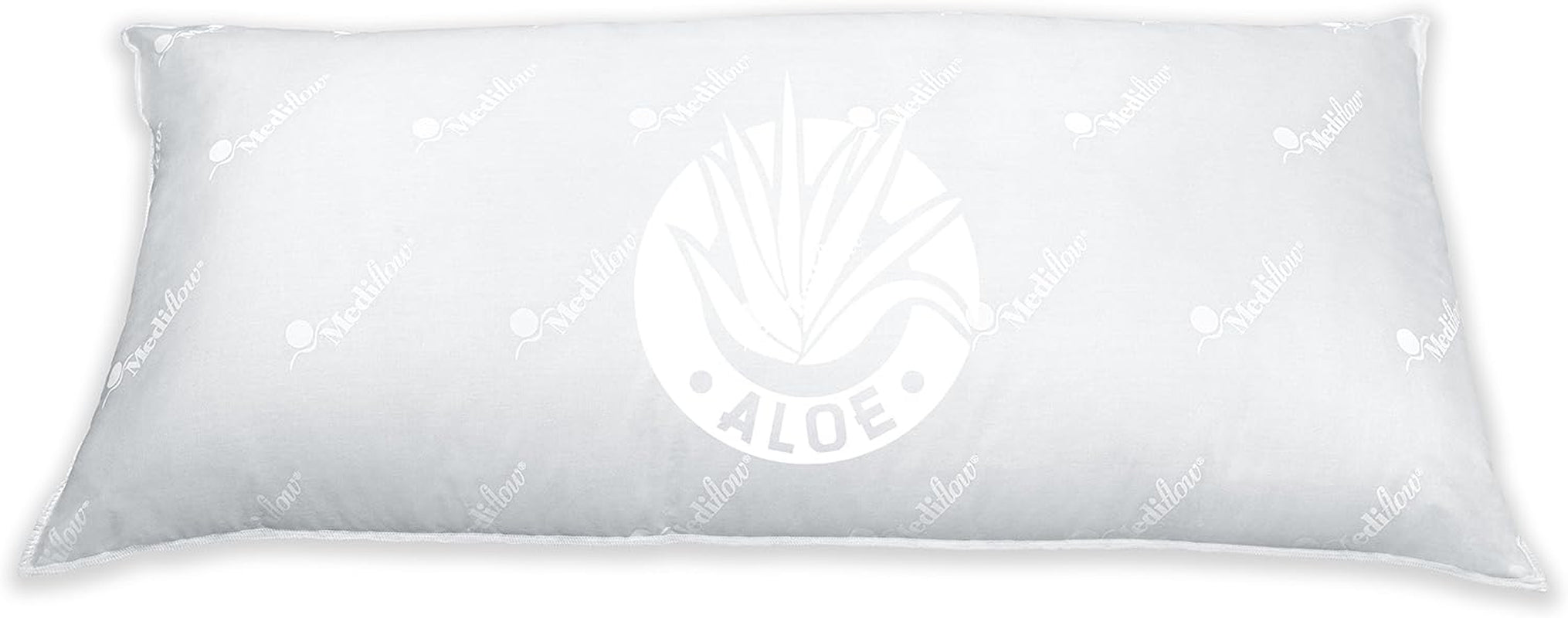 Mediflow 5223 Almohada de agua con acción de aloe vera, almohada ortopédica de apoyo para la columna cervical, 40 x 80 cm, blanco, 1 pieza (1 paquete) Naty Shop Standard Pillows