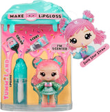 Yummiland Muñeca de brillo labial – Susie Sour Straw – Incluye kit de brillo labial DIY, apto para mayores de 4 años, Serie 2