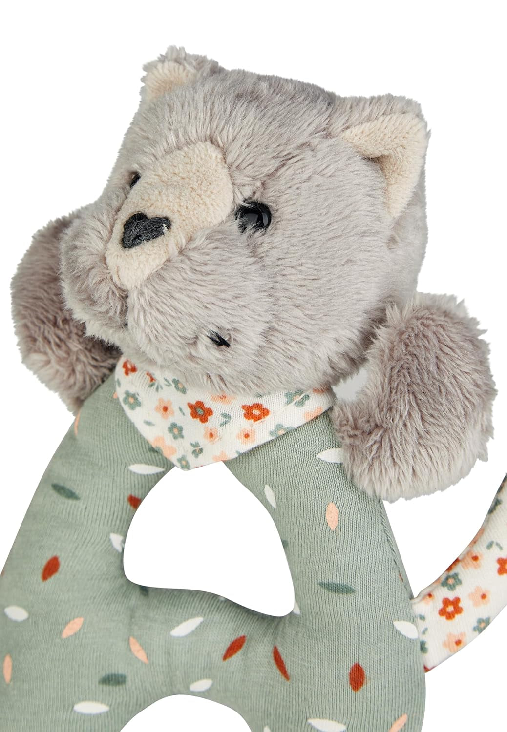 Lilly Cat Sterntaler Catch Toy - Juguete de Actividad Motora para Sonajero, Tocar y Jugar - Peluche para Bebés y Niños con Sonajero como Amigo Leal - Juguete para Bebé de Tela Suave Gris Bebe Naty Shop Toys