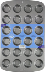 CSB111 Antihaftbeschichtete Mini-Muffinform Mit 24 Löchern Aus Karbonstahl, Edelstahl, Plata, 39,4 X 24,6 X 2,1 Cm Moldes y bandejas para repostería Naty Shop