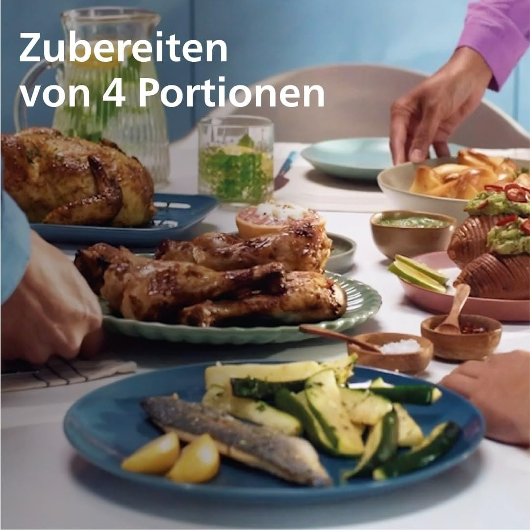 Philips Airfryer Dual Basket Serie 3000 con set de desayuno, 9 litros, 2 cajones Electrodomésticos Naty Shop