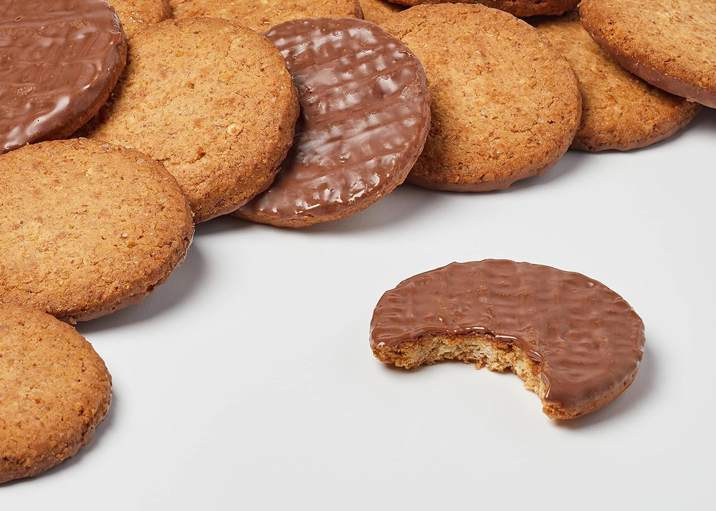 Brandt Hobbits Chocolate Pack 265g - Galletas integrales crujientes de avena y chocolate - Masa crujiente para toda la familia - en un práctico panecillo