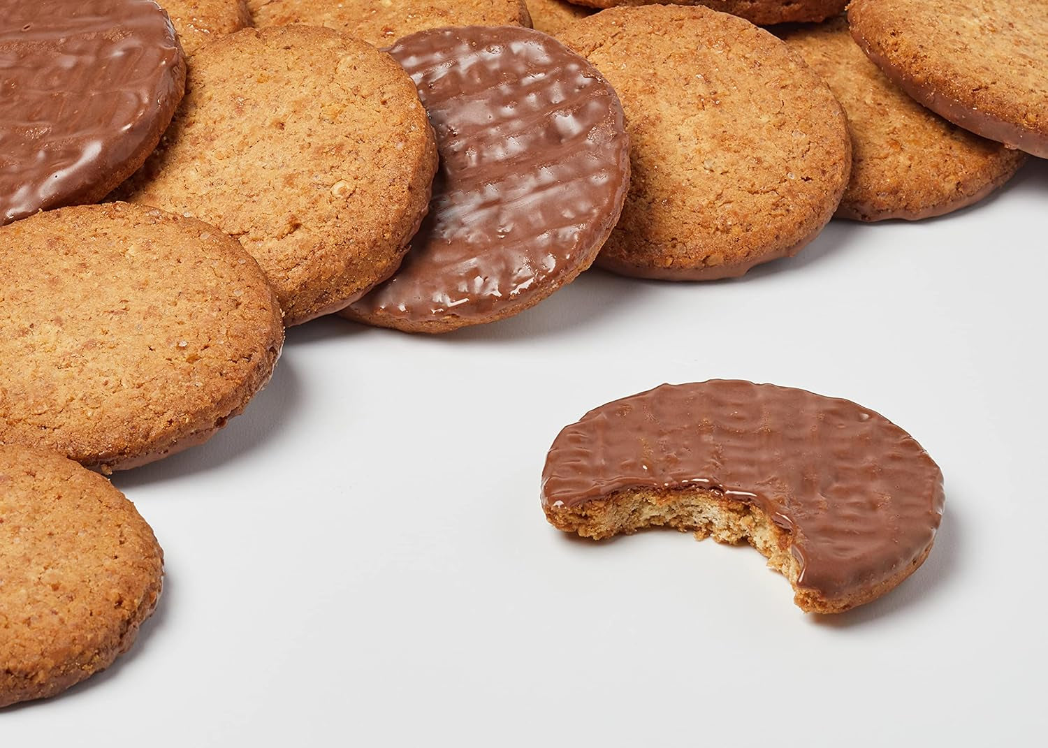 Brandt Hobbits Chocolate Pack 265g - Galletas integrales crujientes de avena y chocolate - Masa crujiente para toda la familia - en un práctico panecillo