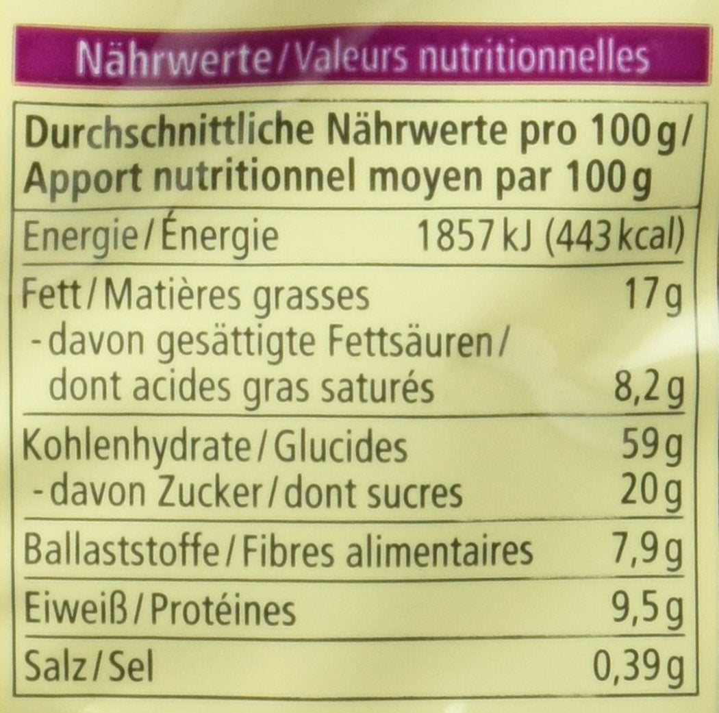 Tortitas de avena crujientes con chocolate ecológico, 375g