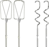 Krups GN4001 3 Mix 4000 Batidora de mano | 450 vatios | Diseño robusto | Controlador de velocidad variable | Función Turbo y Auswurf | incluido 2 Rührbesen y 2 Knethaken | Weiß/Grau Cocina Tienda Naty