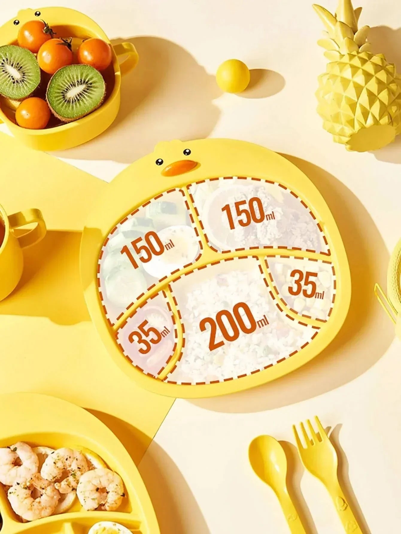 Plato de plástico para niños Nati Shop