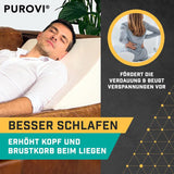 Almohada de cuña para cama y sofá - Ideal como almohada de lectura, para la espalda en la cama o para elevar las piernas - Espuma dimensionalmente estable - Funda lavable