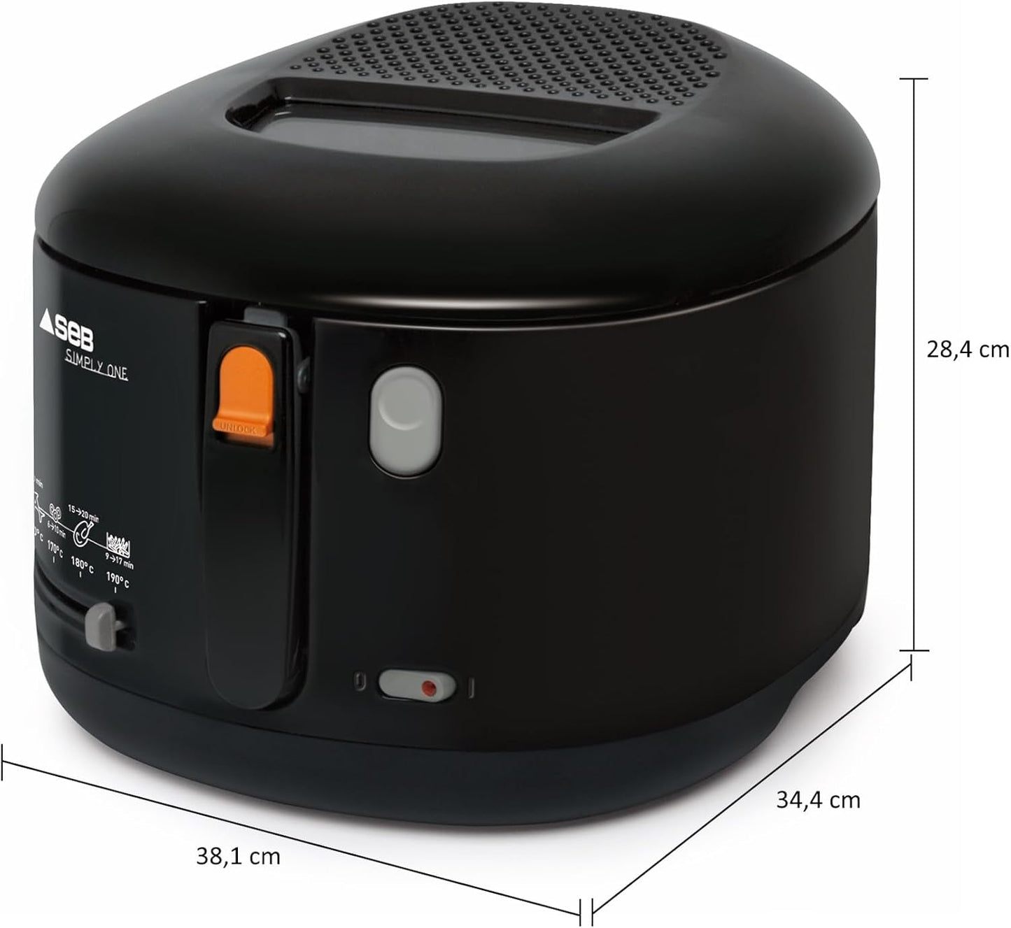 Freidora Eléctrica Tefal Simply One, capacidad XL para patatas fritas hasta 1,2 kg, exclusivo sistema de refrigeración de pared Electrodomésticos Naty Shop