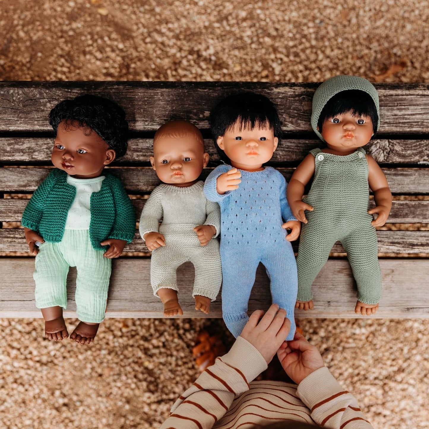 Miniland Muñeco Bebé Niño Asiático 38cm-31055
