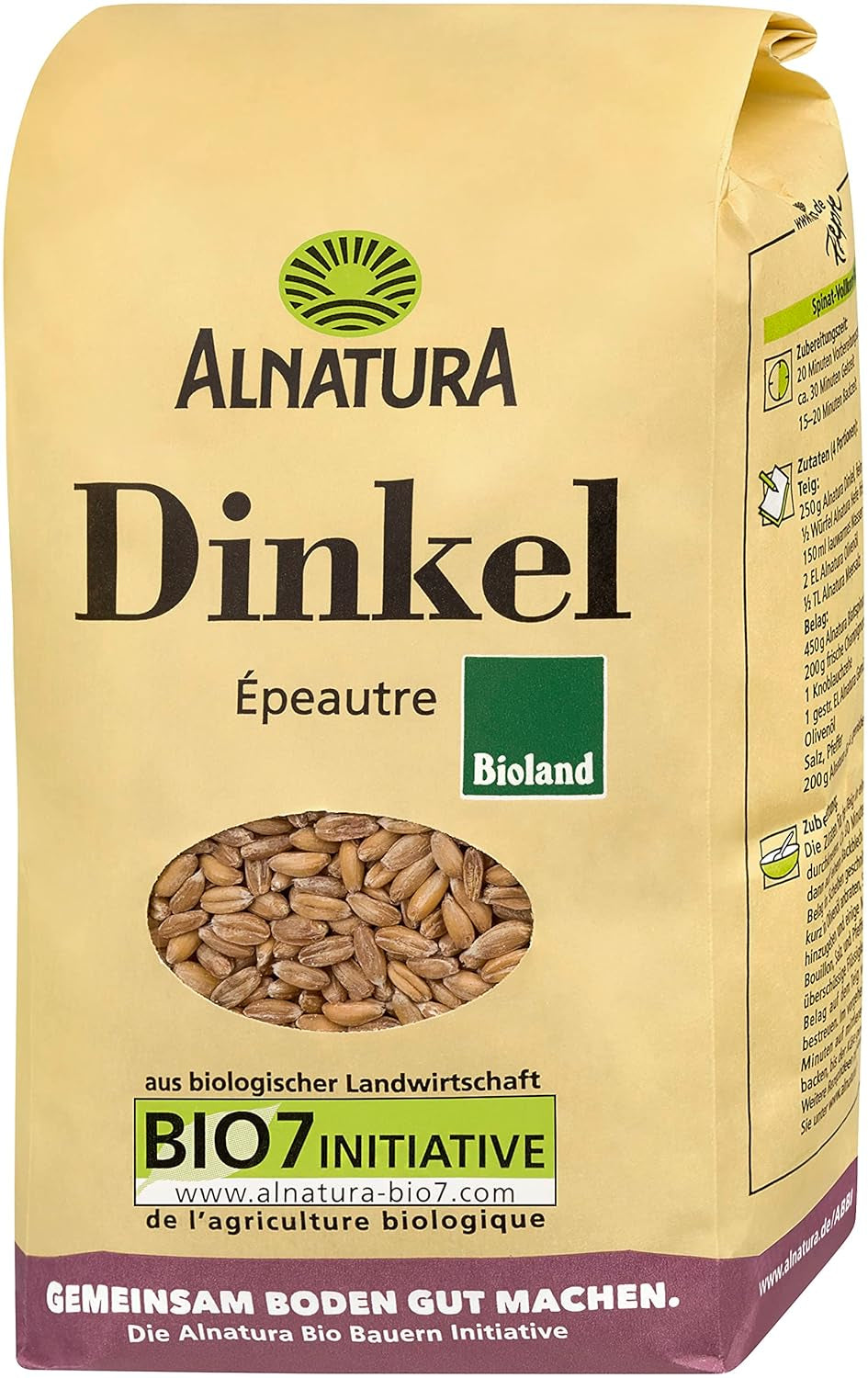 Núcleo de espelta ecológico, 1 kg