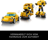 LEGO Icons Transformers Bumblebee, Figura de acción de robot coleccionable para adultos, Set de construcción de películas para fanáticos de la ciencia ficción, Se puede transformar en un automóvil, Juguete de aventuras 10338 Juegos de construcción Besuche den LEGO-Store