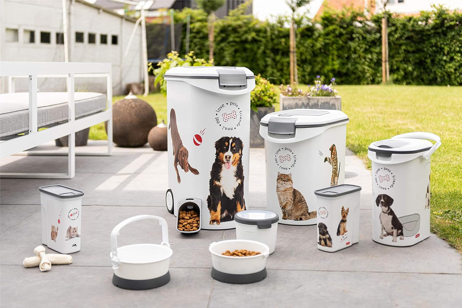 Contenedor de comida para perros Curver - 2 l Cajas de almacenamiento de alimentos Naty Shop