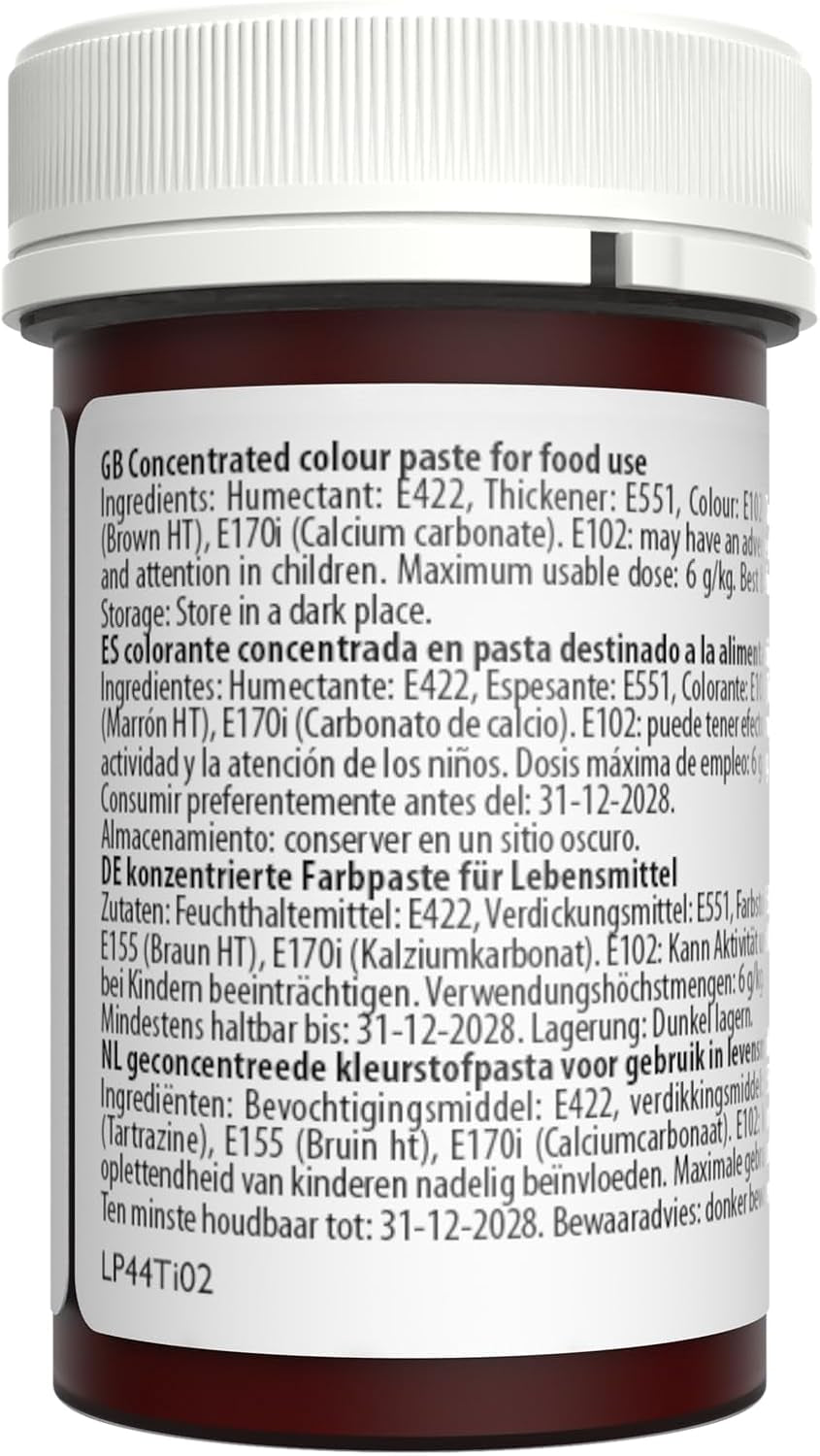 Colorante alimentario para pasta Sugarflair, color pastel Honey Gold, colorante alimentario para pasta para fondant y mazapán, Colores concentrados espectrales - 25 g
