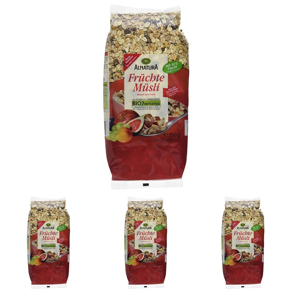 Muesli con frutas ecológicas, 750g