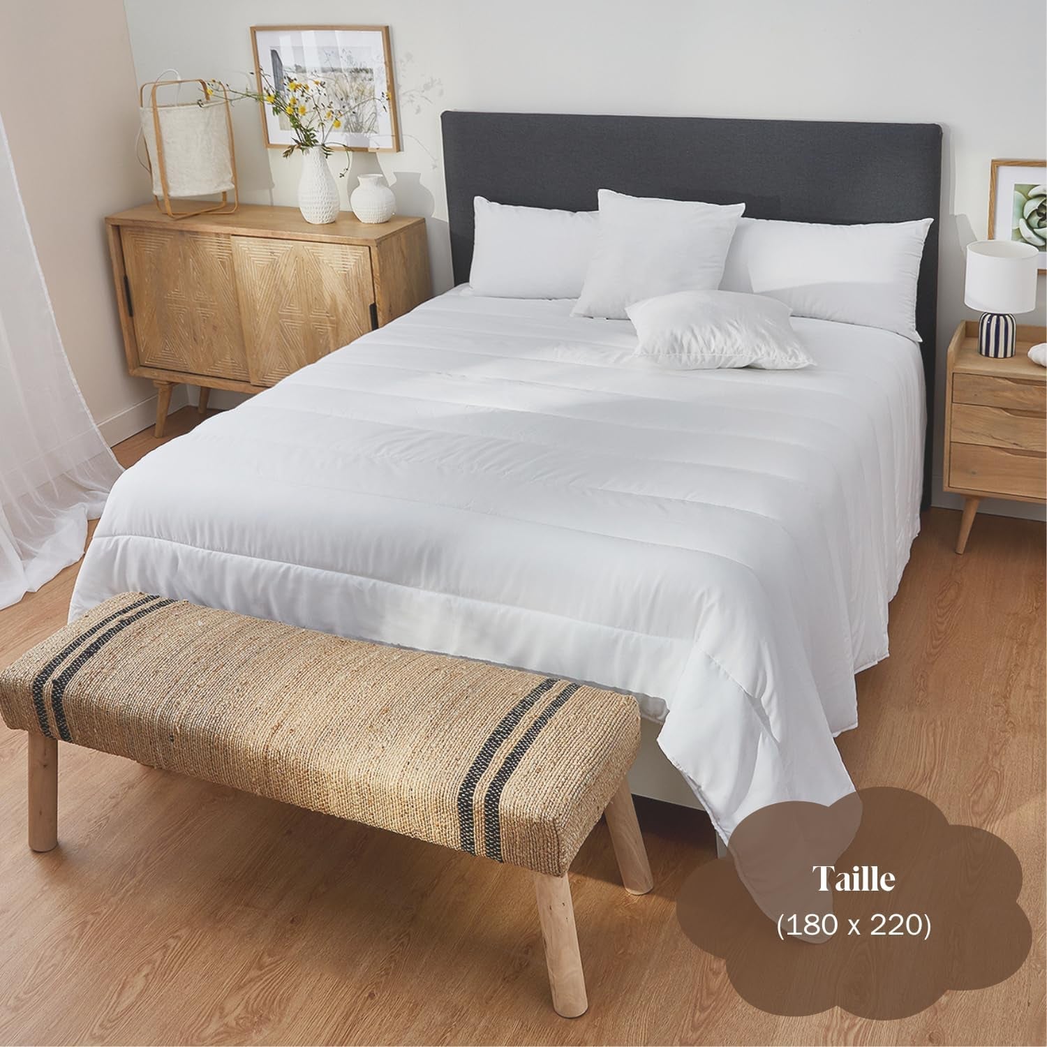Pikolin Home - Sábana personalizable 100% algodón, transpirable, duradera y resistente Edredones y colchas Naty Shop