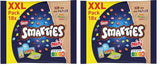 Nestlé SMARTIES Bolsitas Mini XXL, Lentejas Color Chocolate, Ideal para Compartir y Disfrutar con Familiares y Amigos, Colores Naturales, Envase Reciclable, Paquete de 2 (1 x 259g)