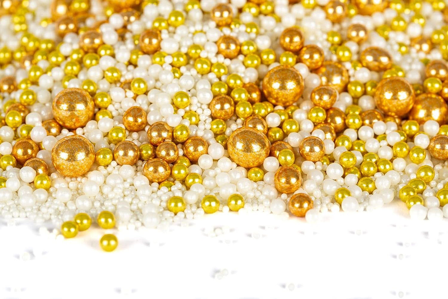 Super Streusel Gold Glimmer, Sprinkles con temática navideña, 180 gramos Sprinkles Naty Shop