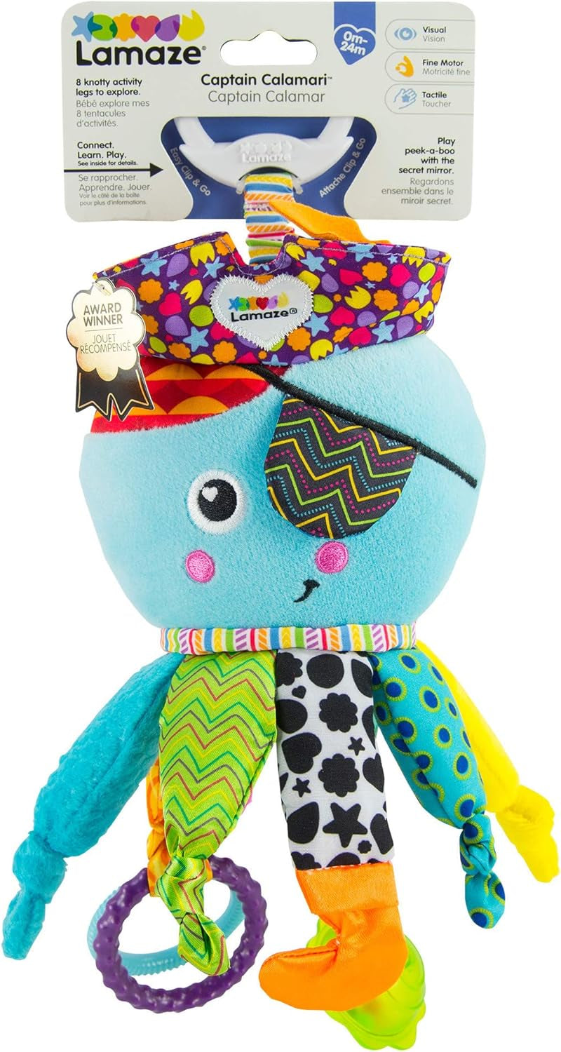 Lamaze Juguete para niños Capitán Calamar, Pulpo Pirata Clip & Go, Juguete de alta calidad para niños pequeños & Diego Juguete para niños, Dragón volador Clip & Go, Juguete de alta calidad para niños pequeños Bebe Naty Shop Toys