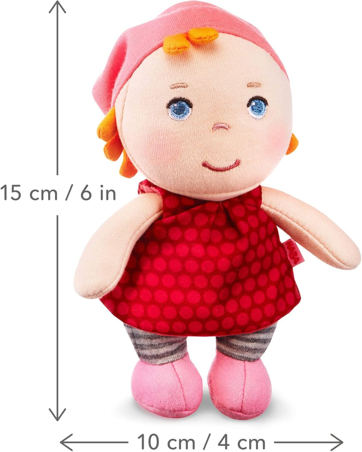 HABA 306238 Mini muñeca Hertha, Muñeca de 0 a 100 años