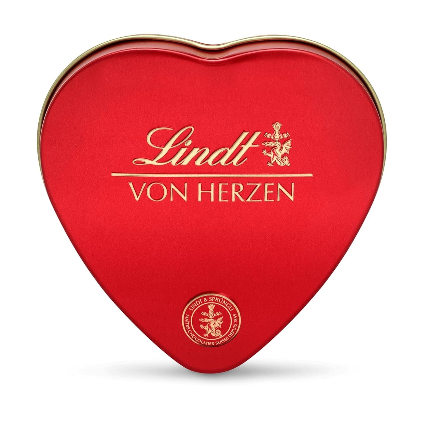 Chocolate Lindt desde el corazón | 30 gramos | 6 bombones con Marc de Champagne, Coeur à l'Orange, chocolate con leche crujiente y mazapán de naranja en una bonita caja en forma de corazón | Regalo de chocolate | regalo de chocolate