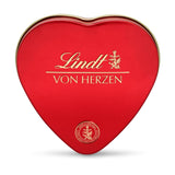 Chocolate Lindt desde el corazón | 30 gramos | 6 bombones con Marc de Champagne, Coeur à l'Orange, chocolate con leche crujiente y mazapán de naranja en una bonita caja en forma de corazón | Regalo de chocolate | regalo de chocolate