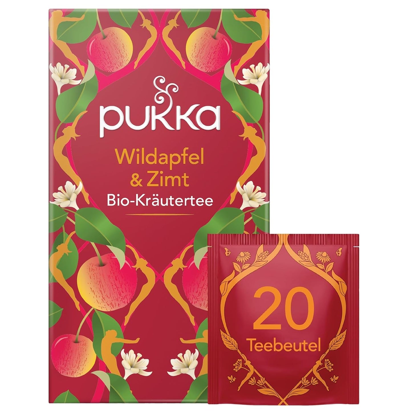 Pukka | Mezcla de tés aromatizados orgánicos "Vanilla Chai" | Canela, jengibre y vainilla | Tea for a treat with natural sweetness | Paquete de 1 | 20 bolsitas de té